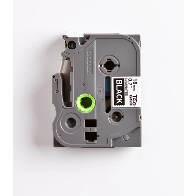 Märkt. Brother vit/svart 18 mm x 8 m