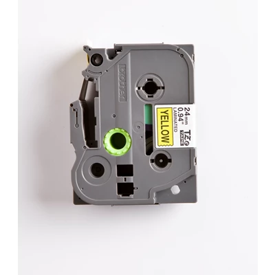 Märkt. Brother svart/gul 24 mm x 8 m