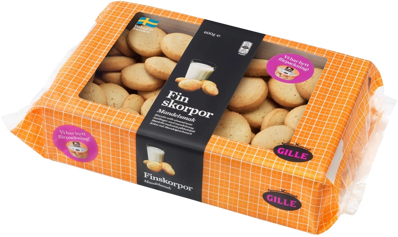 Kakor Finskorpor Mandel Familjepack 600g