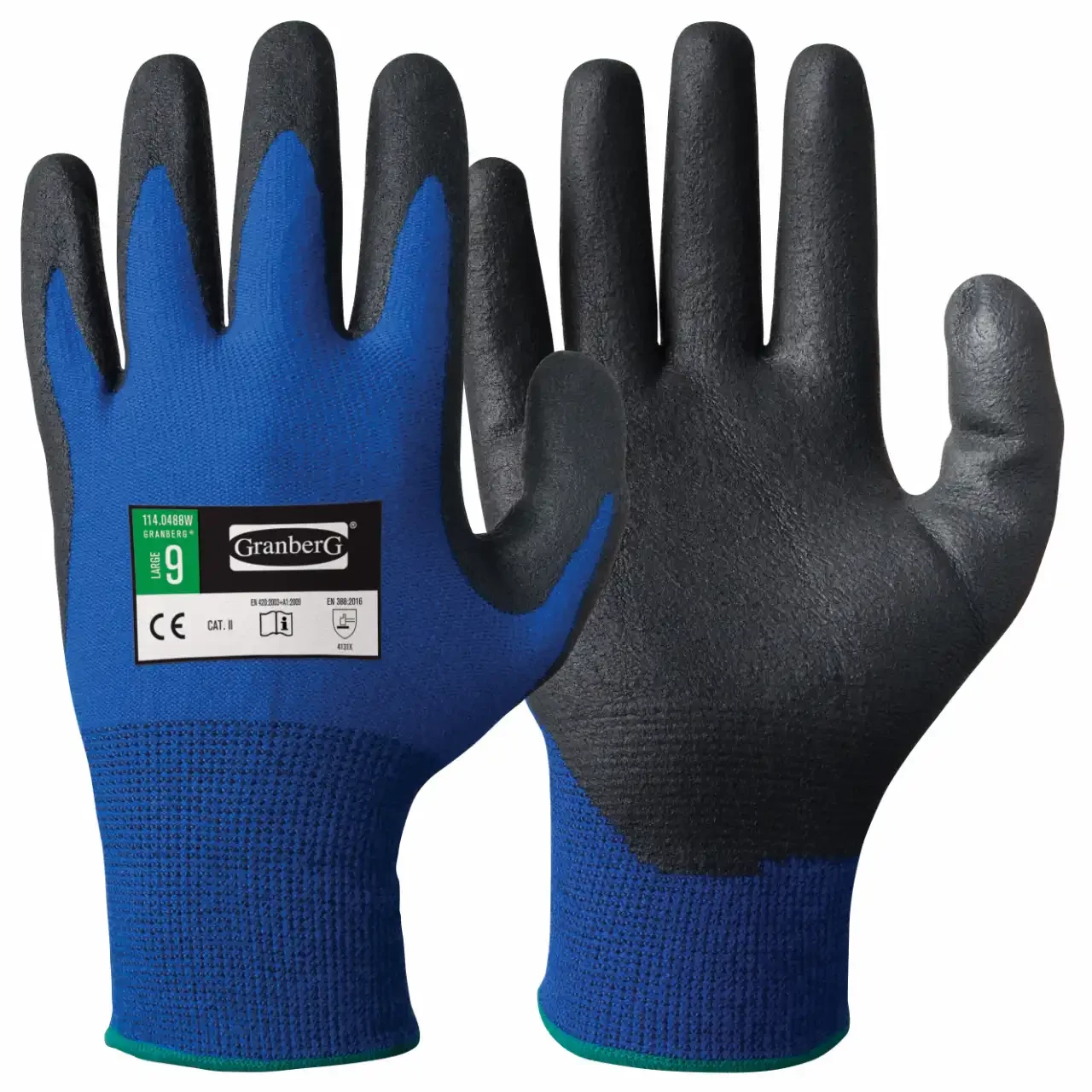 Montagehandske Nitril lättfodrad strl 8 12par/fp