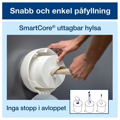 Dispenser Tork T8 SmartOne Toalettpapper Rostfri