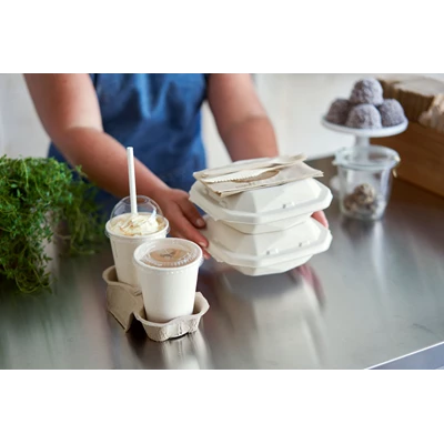 Kupollock med hål APET Breeze Transparent 900st