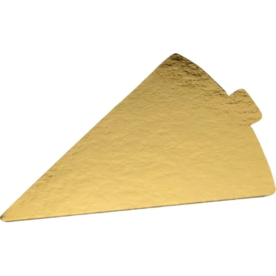 Tårtbricka Tårtbit öra 105x135mm Guld/Silver 200st