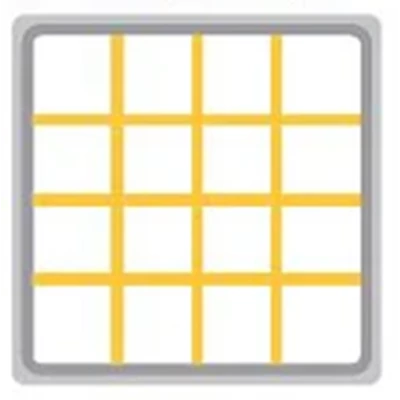 Diskback Glas Ø113mm 16 fack 230mm Grå