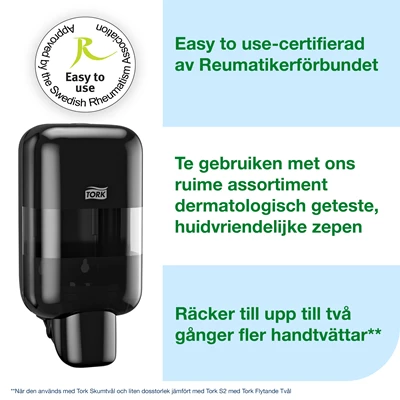 Dispenser Tvål S5 mini Svart