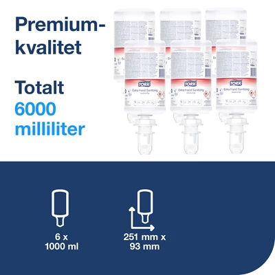Handdesinfektion Tork S4 Alkogel 6st/kolli