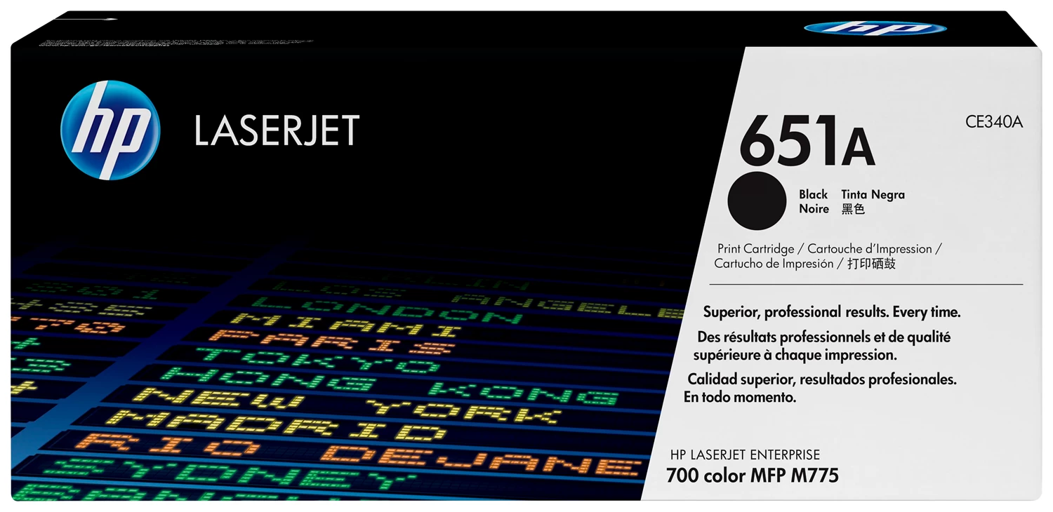 HP Color LaserJet 651A black toner