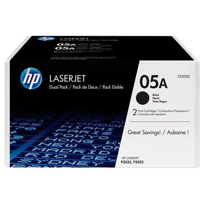 HP LaserJet 05A black 2-pack toner