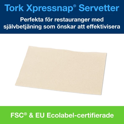 Servett Tork N4 Xpressnap Natur 1125st/fp