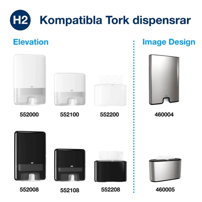 Pappershandduk Tork Premium H2 Kedje Mjuk 2310st