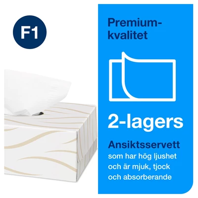 Ansiktsservett Tork Premium F1 3000st/kolli