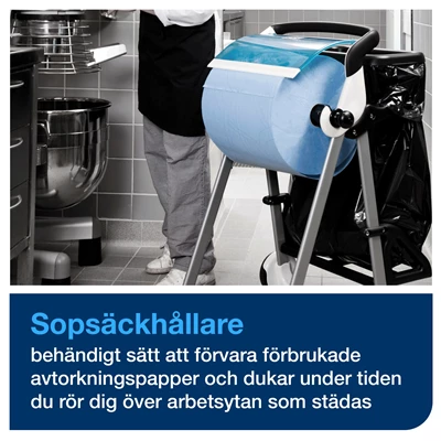 Säckhållare till Tork golvställ W1 plast Svart