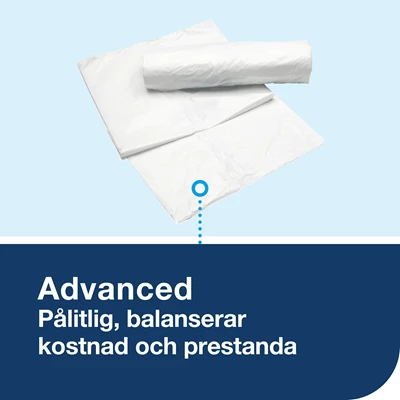 Papperskorg 20L Metall B2 Vit