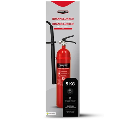 Koldioxidsläckare Housegard 5kg K5TGX Röd