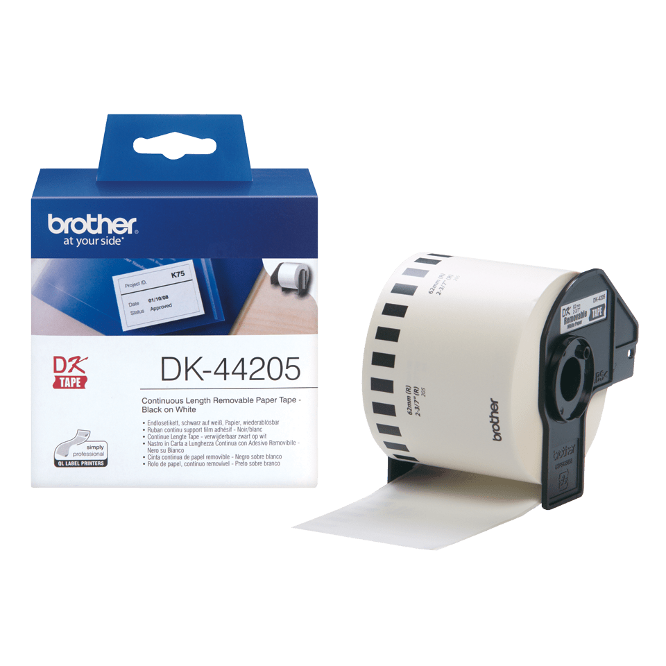 Etikett Brother DK44205 62mm x 30,48m