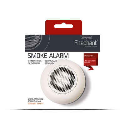 Brandvarnare Housegard Firephant vit