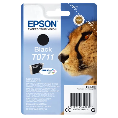 Epson T0711 Black Ink Cartridge 7.4 ml