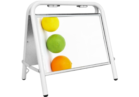 Gatuställ A3 Mäklarställ Vit