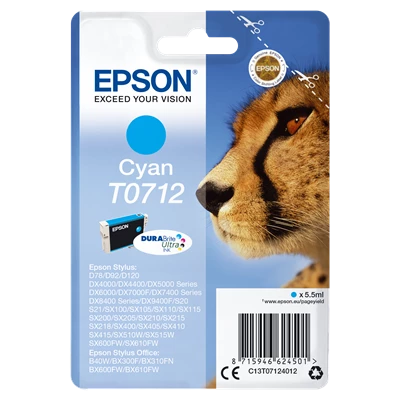 Epson T0712 Cyan Ink Cartridge 5.5 ml