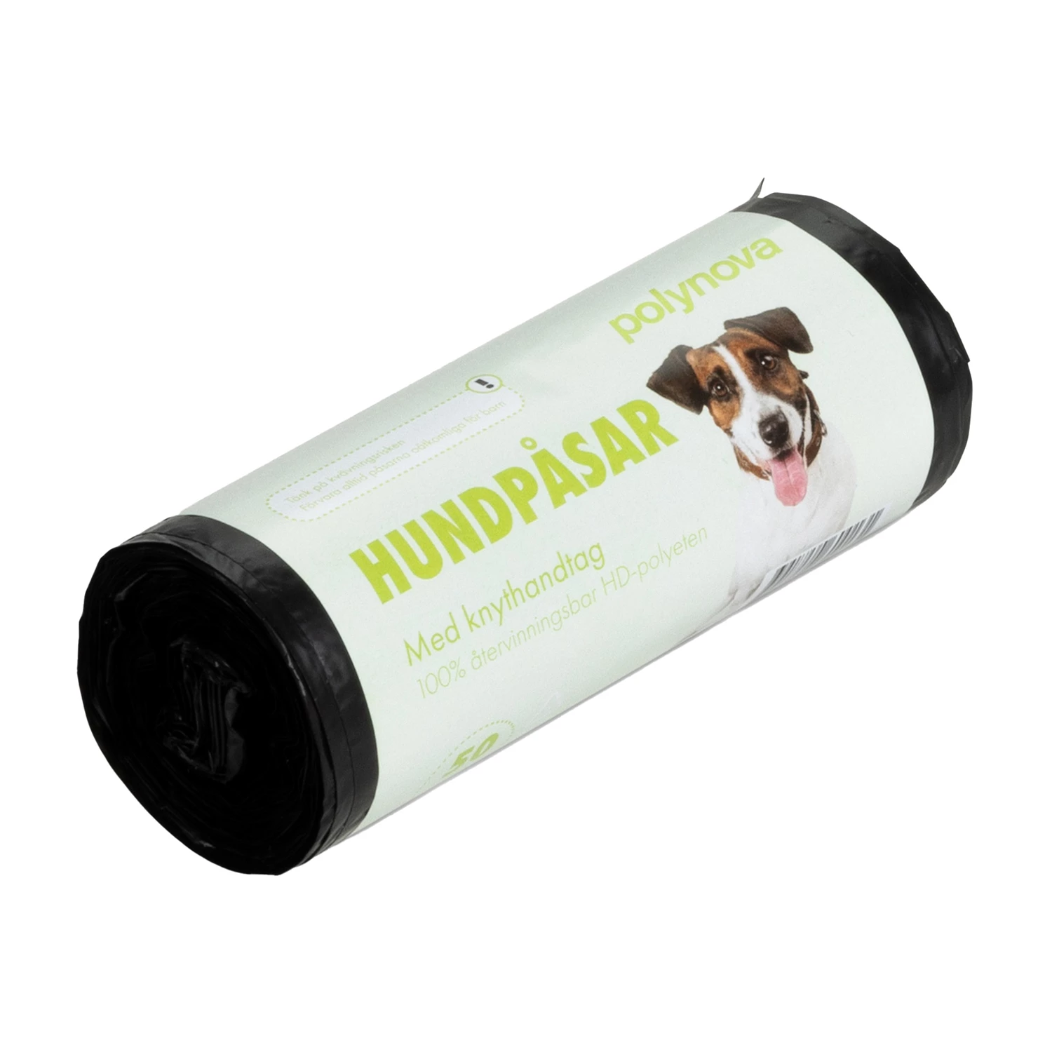 Hundpåse med knyt 220x390mm Svart 50rl/kolli