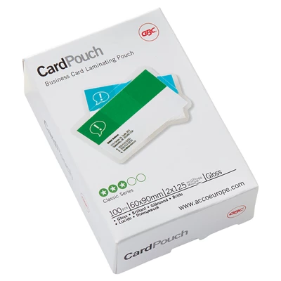 Lamineringsficka GBC Visitkort 100/fp