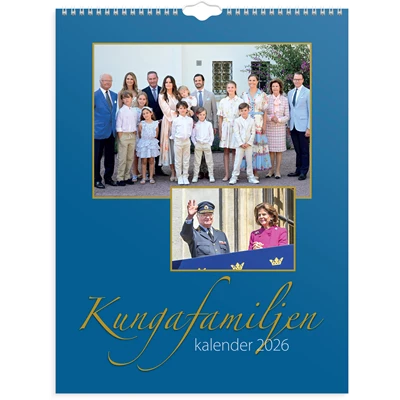 Väggkalender Kungafamiljen 2026