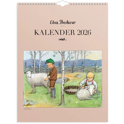 Väggkalender Elsa Beskow 2026