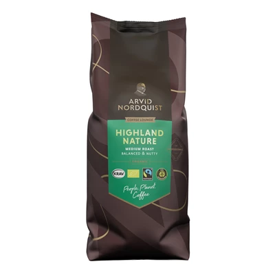 Kaffe Arvid N Highland Nature 1kg mal 1 6st/kolli