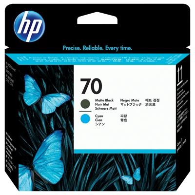 HP No70 black & cyan printhead