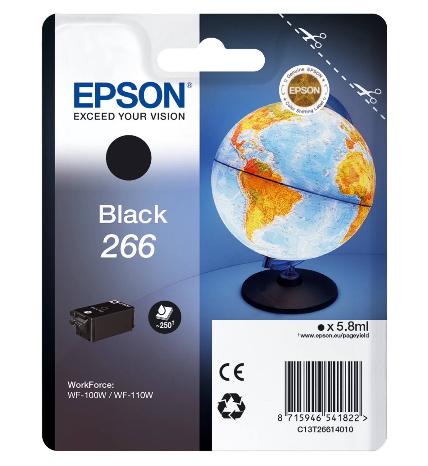 Epson T266 Black Ink Cartridge