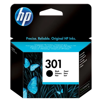 HP No301 black ink cartridge, blistered