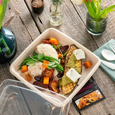 Matform Bagasse 23x23x3cm 1000ml 300st