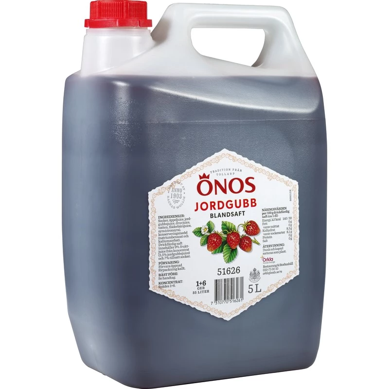 Saft Önos Jordgubb 5L