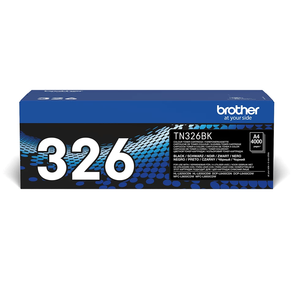 Lasertoner Brother TN-326BK svart 4000sidor