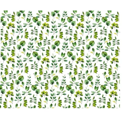 Blompapper rulle 75cm 8kg Vit Gröna blad