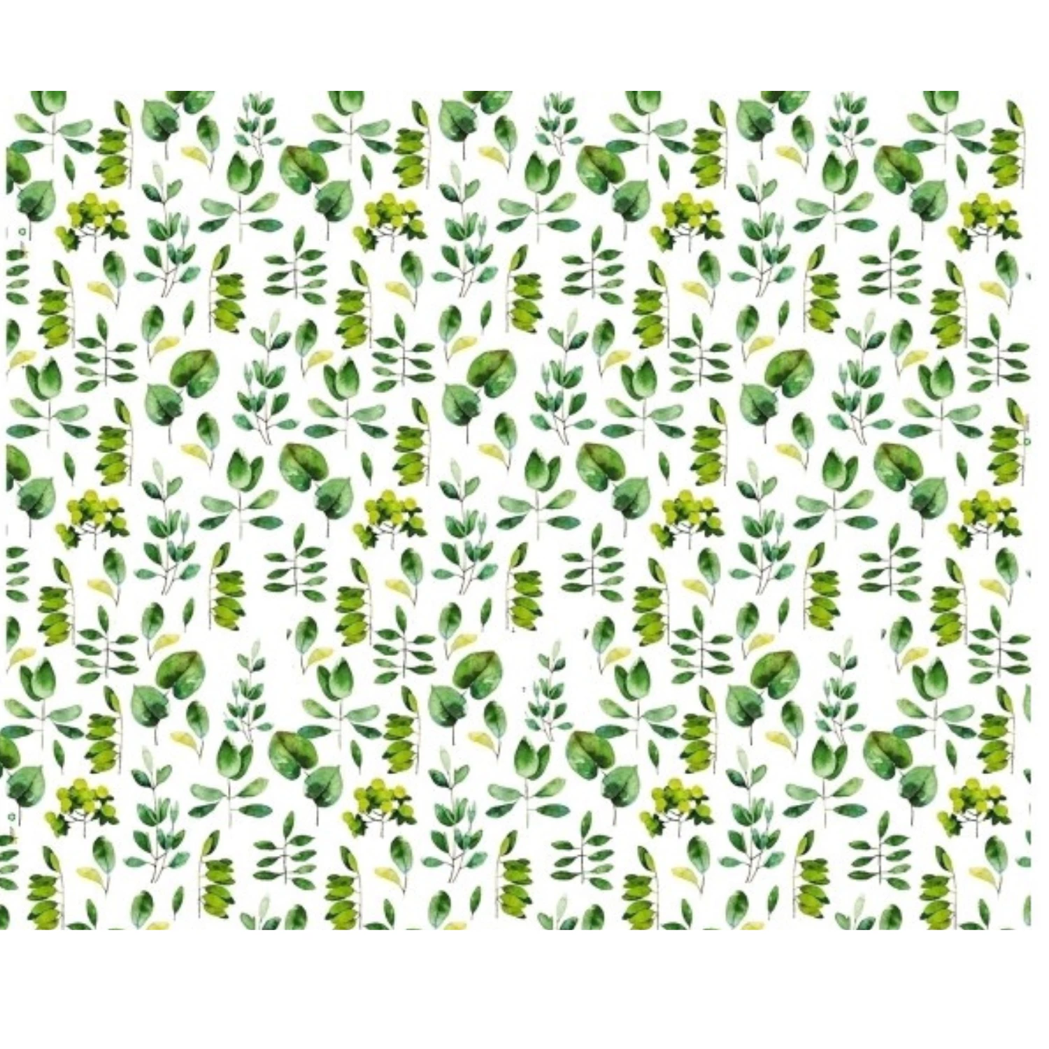 Blompapper rulle 75cm 8kg Vit Gröna blad