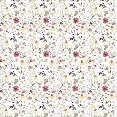 Blompapper rulle 75cm 8kg Vit Ranunkler
