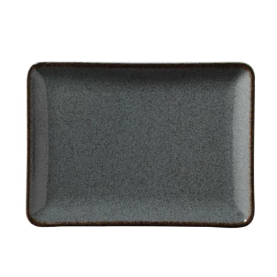 Tallrik Blocho Pearl Tan 30X22cm Gråblå