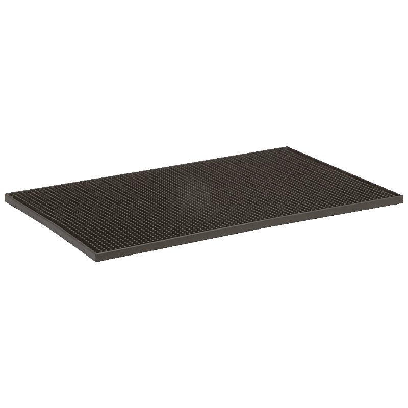 Barmatta gummi 450x300mm Svart