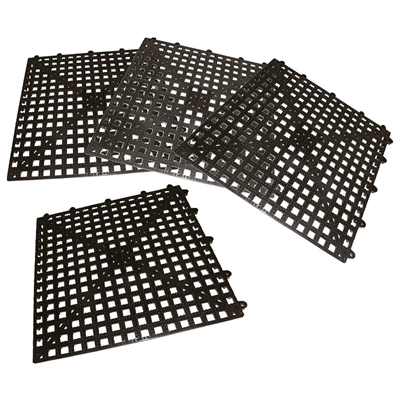 Barmatta gummi 300x300mm Svart
