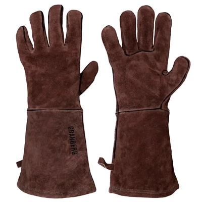 Grillhandske Brun 106.1490 40cm strl 11