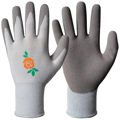 Trädgårdshandske Latex 108.0620 Grå strl 7