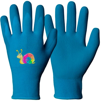 Trädgårdshandske Barn Latex 108.0113 Blå strl S