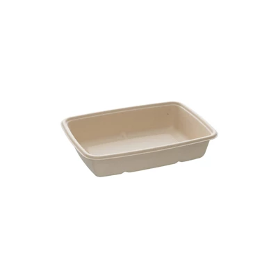 Form Bagasse/PLA Rektangulär 950ml 300st
