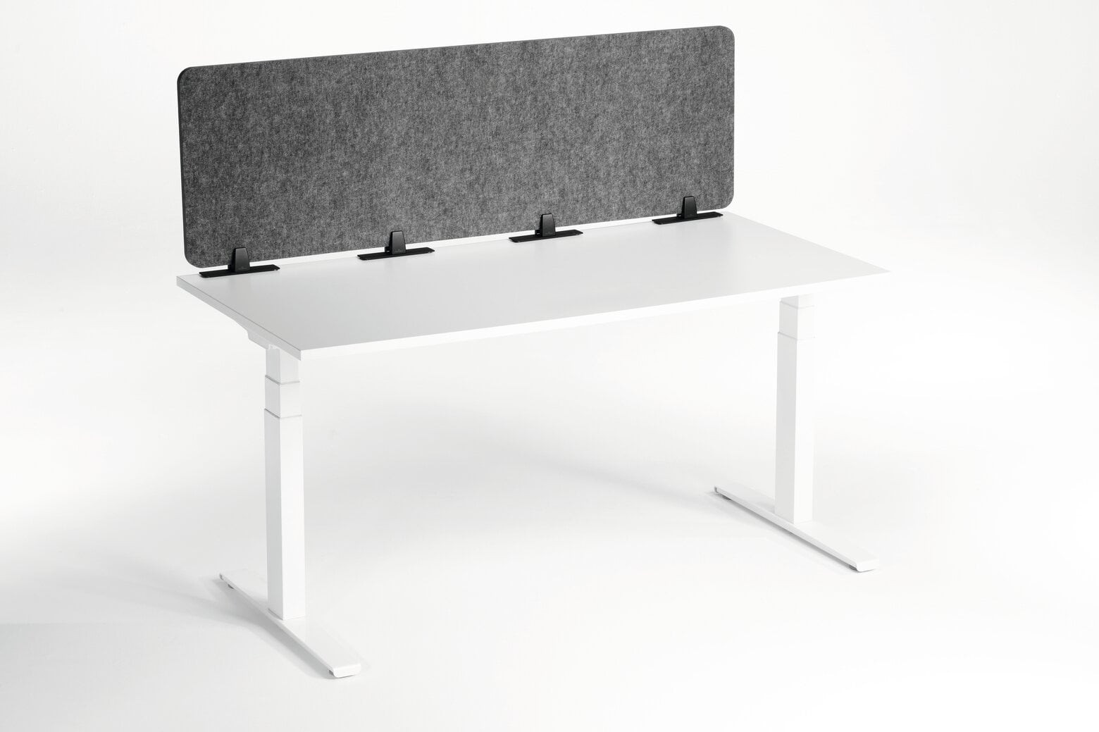 Bordsskärm Durable Effect 160 vikbar mörkgrå