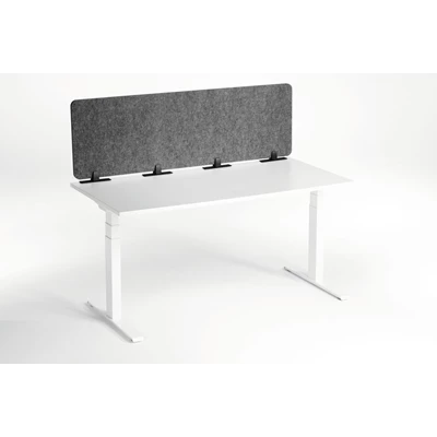 Bordsskärm Durable Effect 160 vikbar mörkgrå