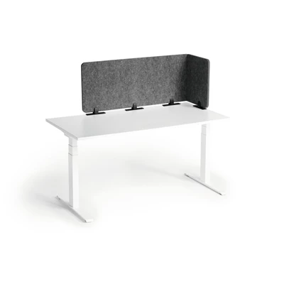 Bordsskärm Durable Effect 160 vikbar mörkgrå