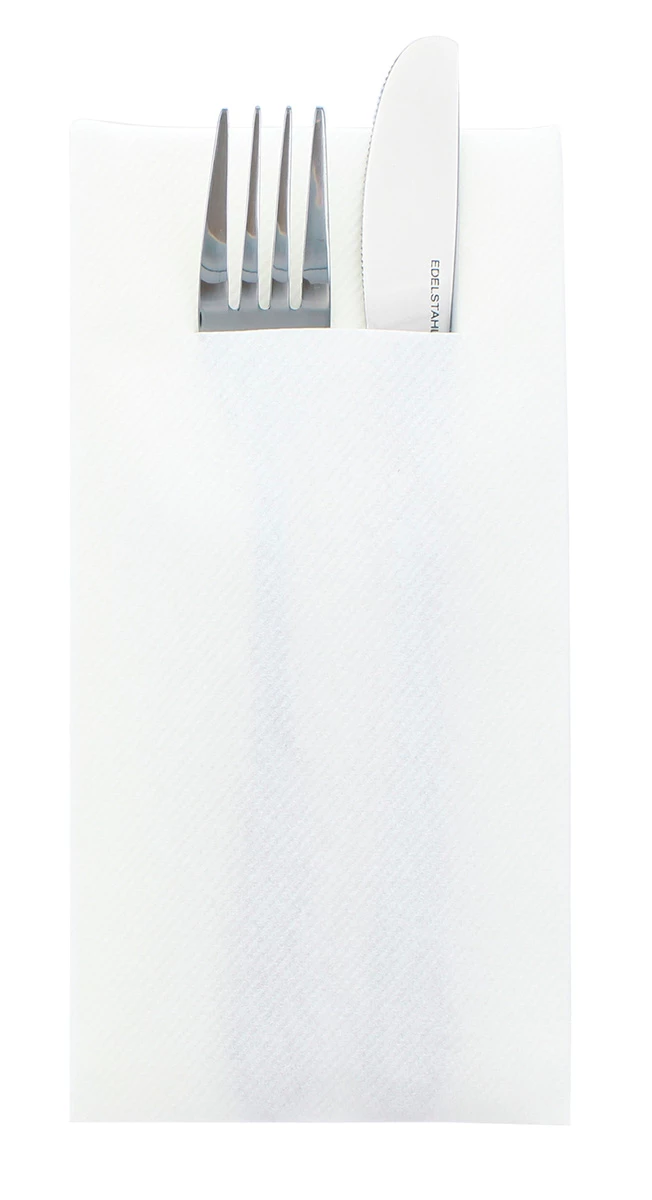 Servettficka Airlaid 40cm 1/8 Vit 300st/kolli
