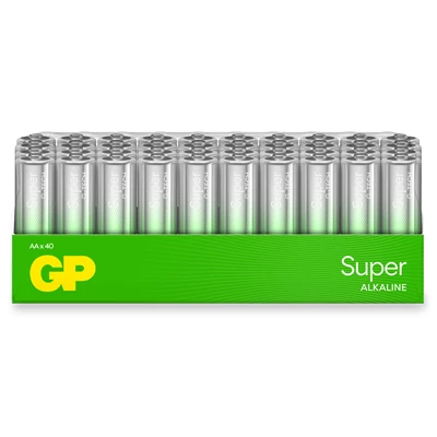 Batteri GP Super Alkaline AA 40/fp