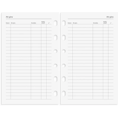 Kalender 2026 Compact grundsats